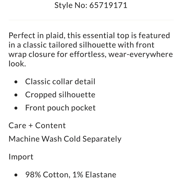 FP One WayPlaid Wrap Shirt - Picture 7 of 8